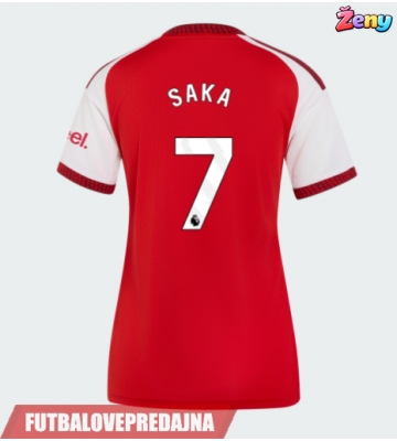 Lacne Ženy Futbalové dres Arsenal Bukayo Saka #7 2026-27 Krátky Rukáv - Domáci